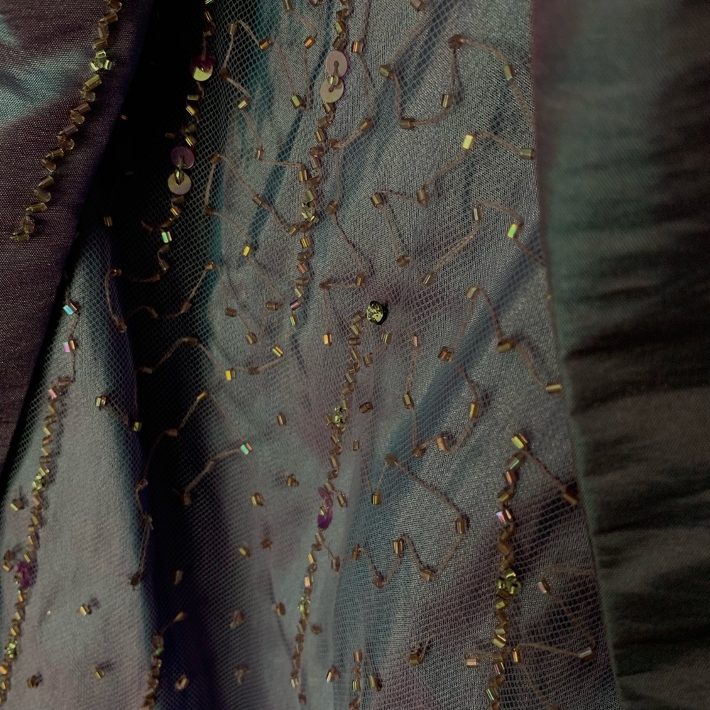 Vintage Iridescent Embellished Prom Dress - Picture 5 of 6